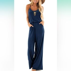 Navy Jumpsuit with pockets
